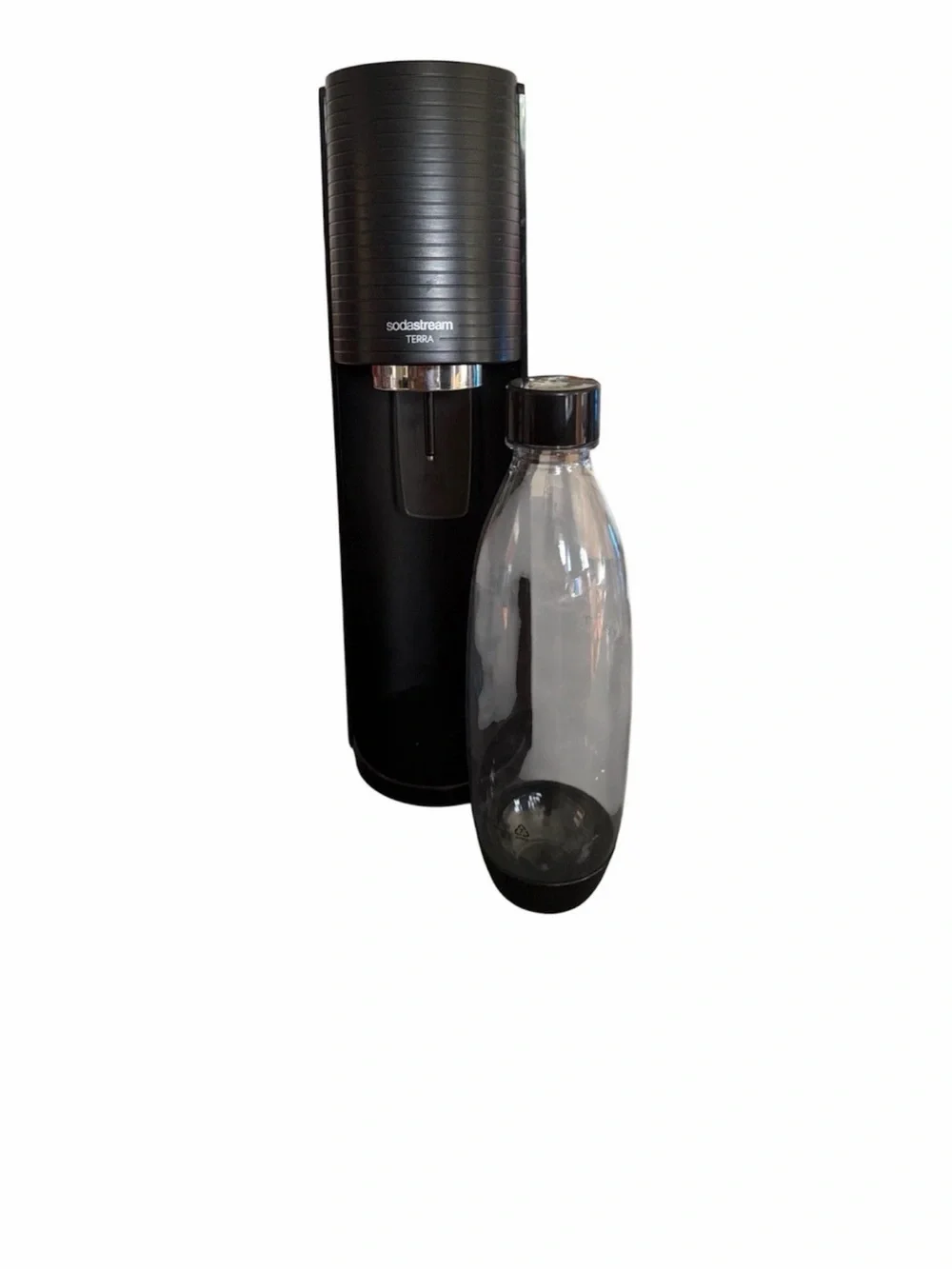 SodaStream Terra Black Sparkling Water Maker with Bottle